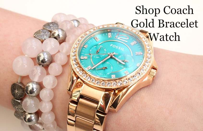 Shop Coach Gold Bracelet Watch