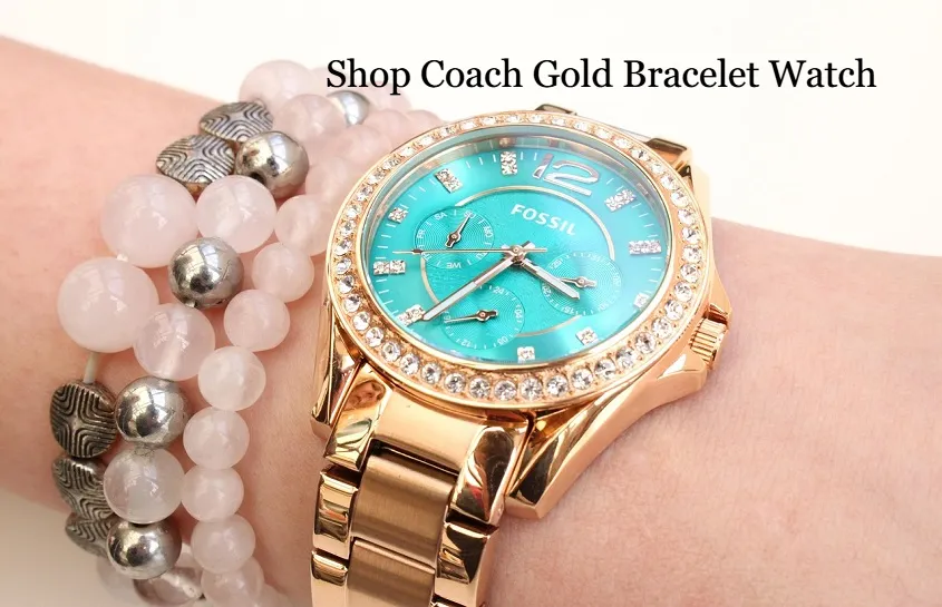 Shop Coach Gold Bracelet Watch